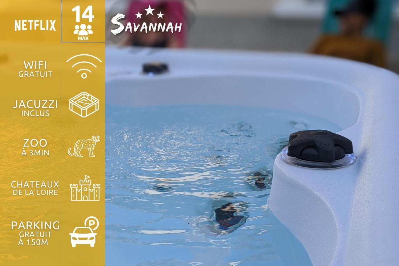 "Le Savannah" - Jacuzzi - A 3Min Du Zoo De Beauval Saint-Aignan  Εξωτερικό φωτογραφία